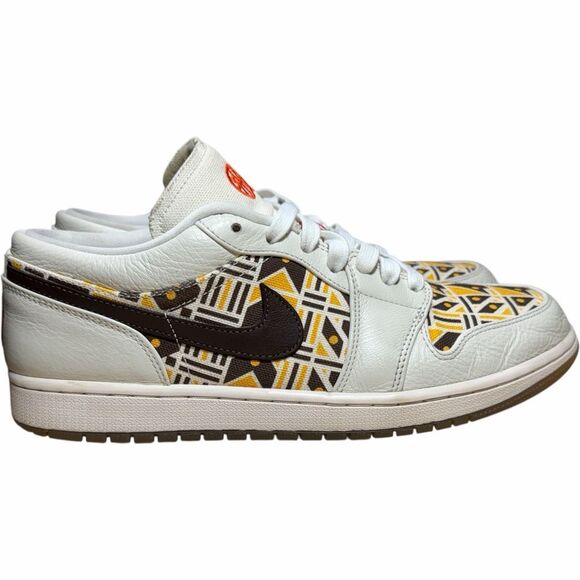 Air Jordan 1 Low Quai 54 2020 CZ4155-100 Sail Brown Mens 11.5 - Picture 6 of 8